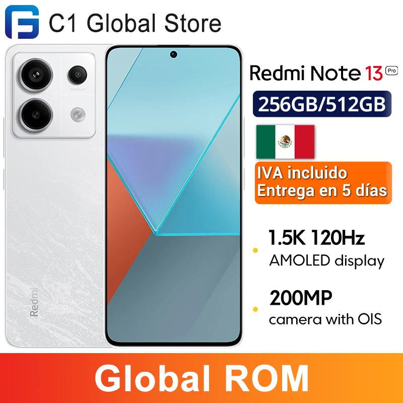 Global ROM Xiaomi Redmi Note 13 Pro Snapdragon 7S Gen 2 Smartphone 6.67