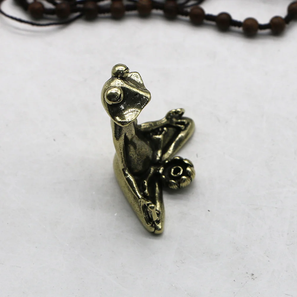 

Brass Frog Style Stick Holder Vintage Home Decoration Accessory For Bedroom Study Temple Decorative