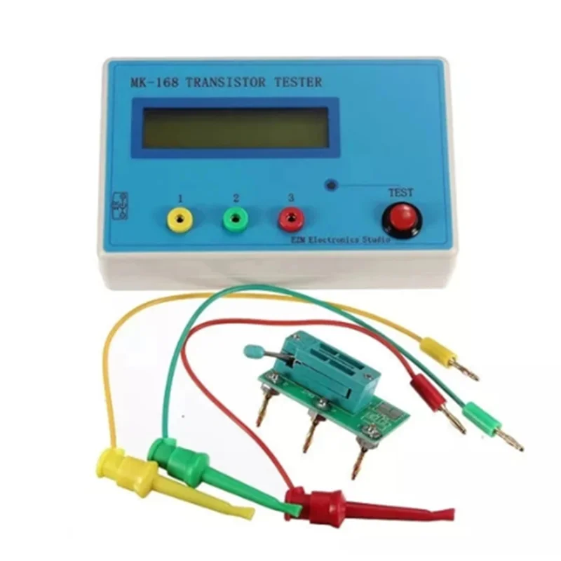 MK-168 Transistor Tester Meten Weerstand Condensator Inductie Rlc Meter Spanning RLC NPN PNP MOS Meter & A22K