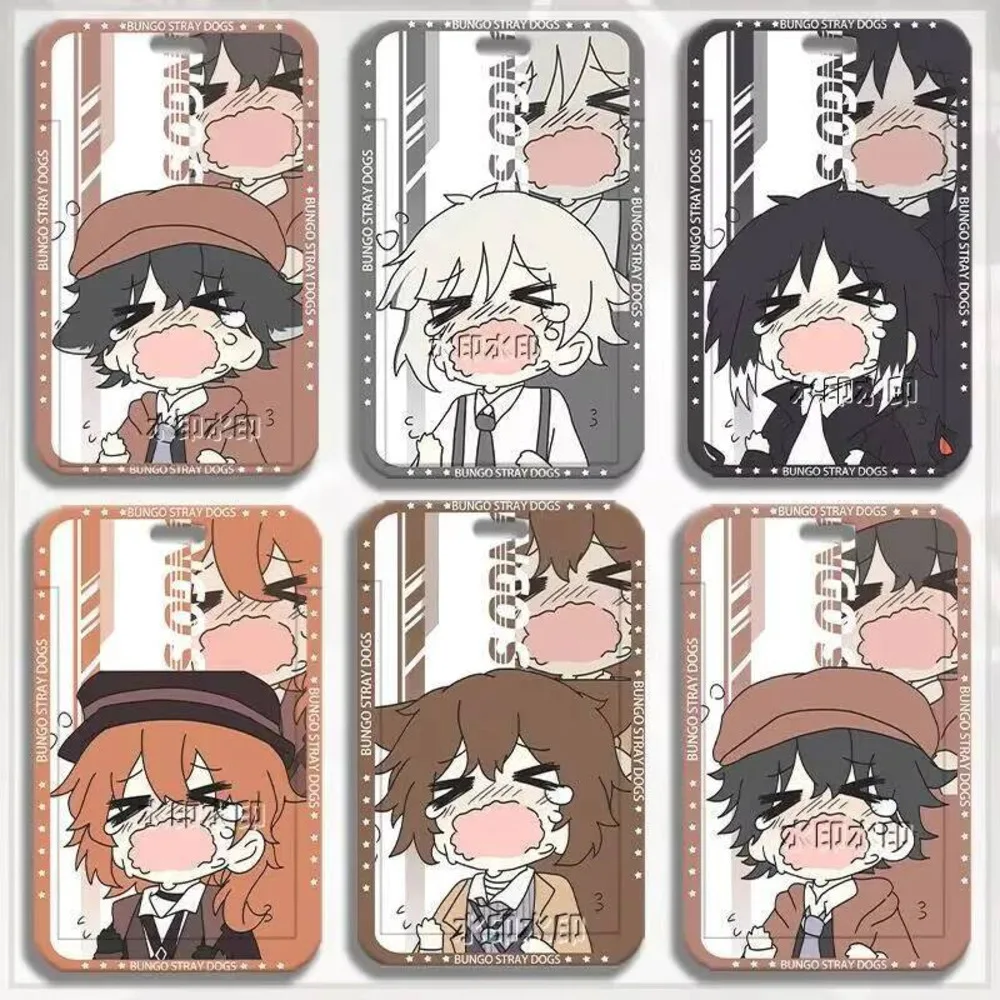 

Dazai Osamu Nakima Atsushi Cosplay Protector Anime Cover Student Meal Badge ID Card Holder