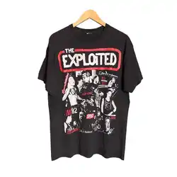 The Exploited Sid Vicious Punk Band T Shirt Black Cotton Kh2930