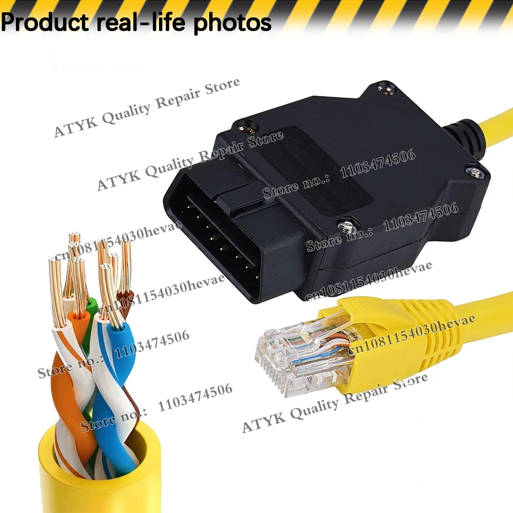 Newest ENET Date cable for BMW F-series ICOM Coding OBD2 Interface Cable For BMW OBDII Scanner Data Tool With Software USB