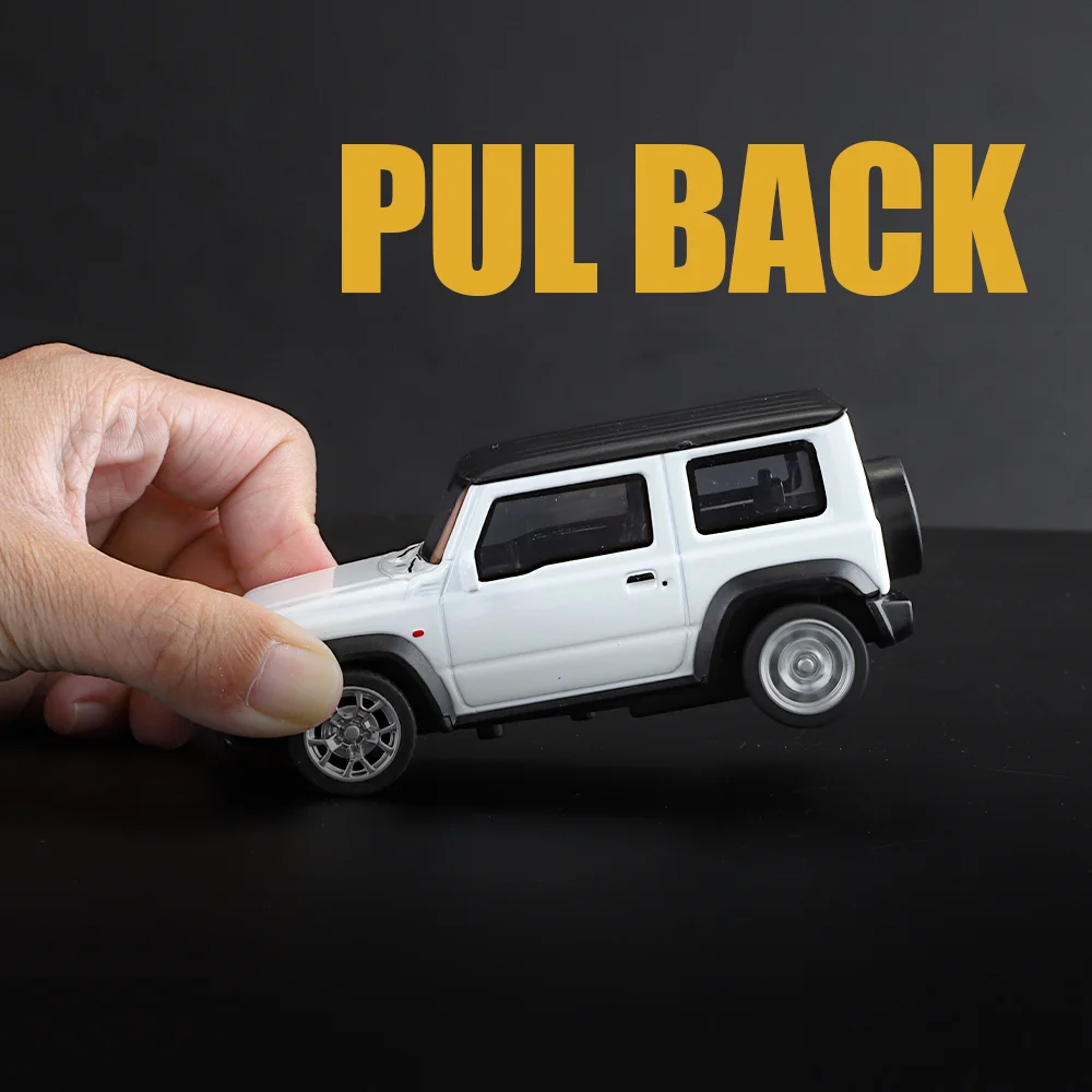 1:34 Scale SUZUKI Jimny SUVรถรุ่นDiecasts Off-Roadดึงกลับรวบรวมของเล่นเด็กของขวัญวันเกิดFast Furiousสไตล์Colle