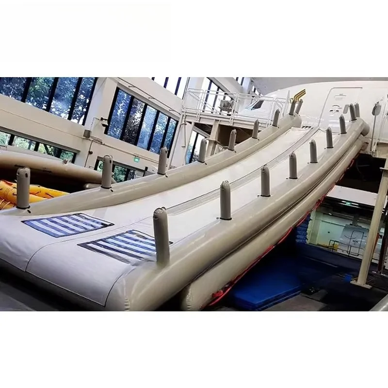 Closed two-lane inflatable escape slide PVC special quick evacuation slide