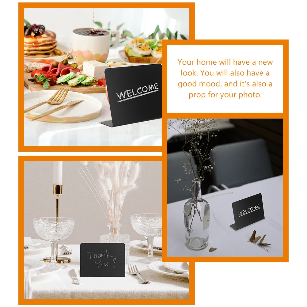 

12 Pcs Food Markings Small Blackboard Chalkboard Signs for Tabletop Label Mini Chalkboards Pvc Kitchen
