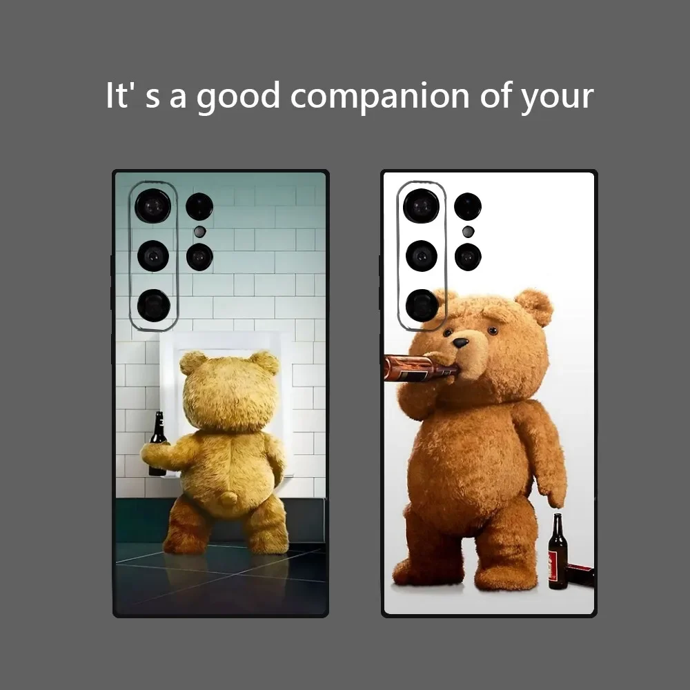 Teddy Bear Movie Ted Phone Case for Samsung Galaxy S24 Ultra S22 S23 Ultra S21 S20 5G Protective Soft Silicone TPU Funda