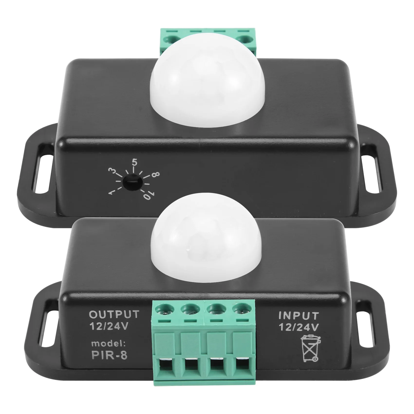 Motion Sensor Switch, 12V 24V PIR Sensor LED Switch Controller for Flexible LED Strips Light, 2 Pack image 3