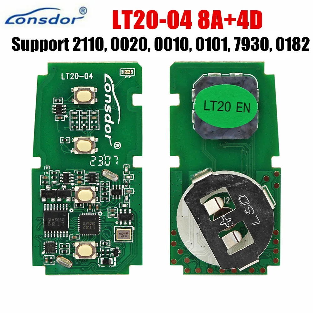 

2 шт., универсальная печатная плата Lonsdor K518Pro LT20-04 4D/8A PCB 2110 0020 0010 010 7930 0182 для автомобильных ключей Toyota Lexus