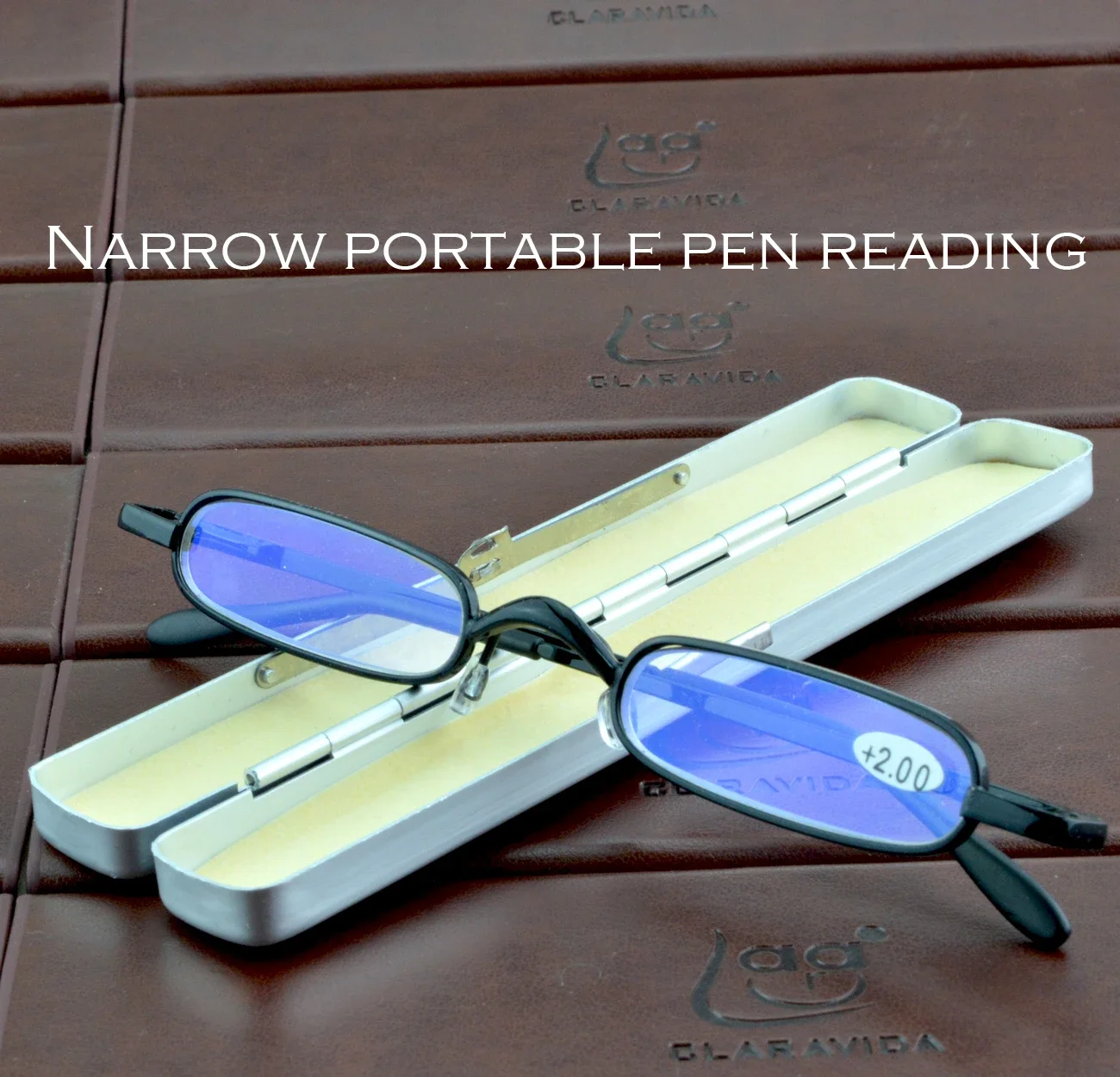 

NOMANOV Very Narrow easy distance view with metal case reading glasses men women +1 to +4