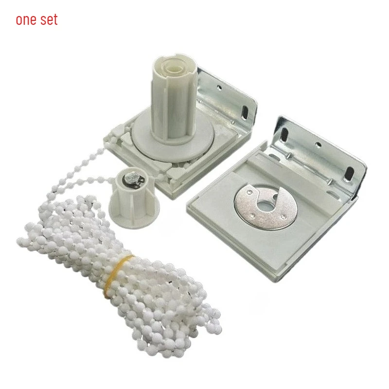 1 juego de kit de repuesto de embrague de tubo de 28/38 mm para persiana enrollable, embrague de núcleo metálico con soportes metálicos y cadena de cuentas para persiana