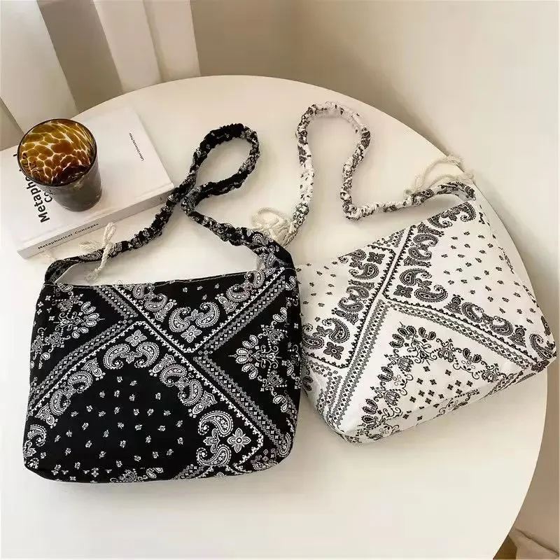 Shoulder Bags For Women Cross-Body Ethnic Pattern Big Capacity Square 2021 Autumn Russian Style New Design Messenger Bags