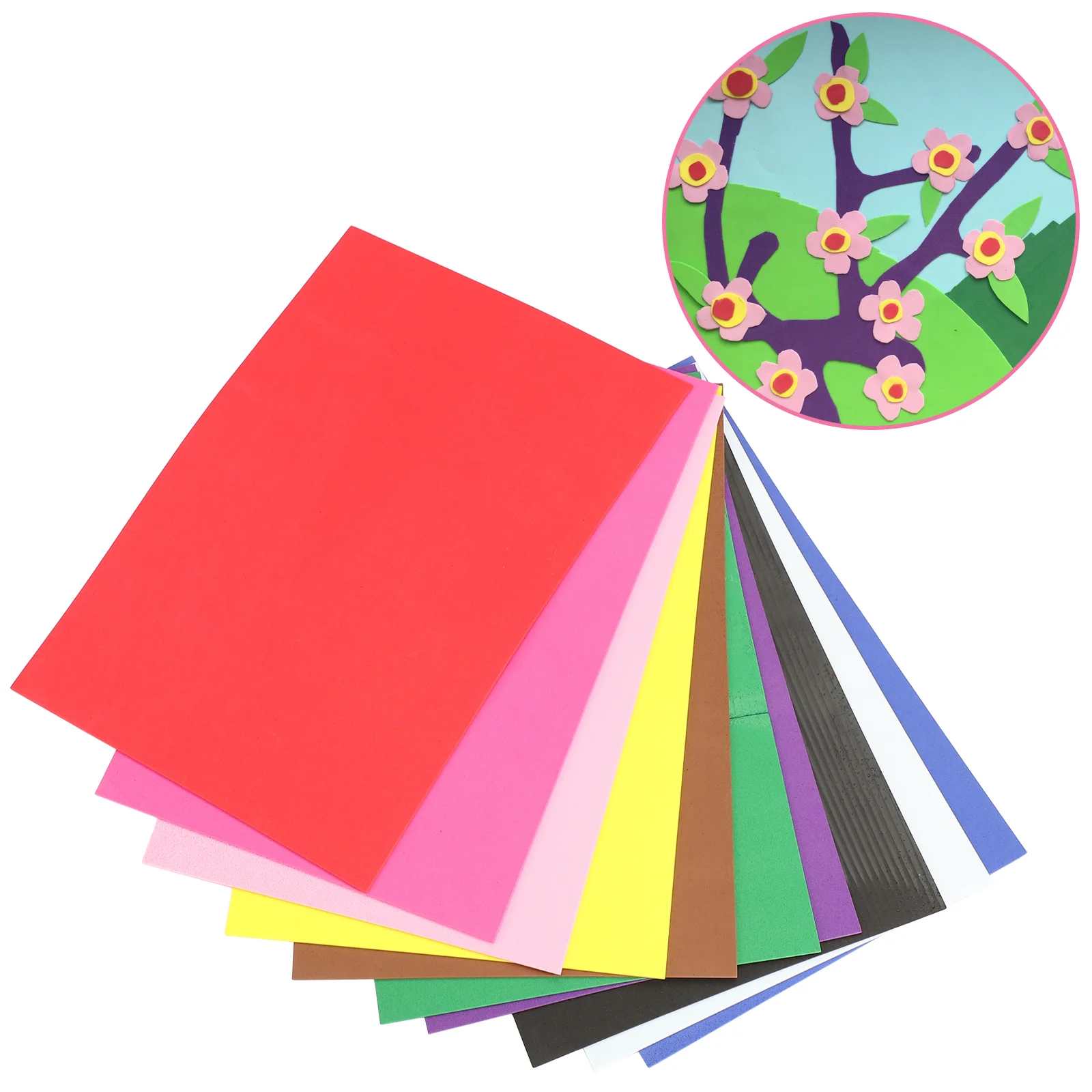 10PCS A4 Size Mixed Color Thick Sponge Paper Handicraft DIY Use Source Material Sheets DIY Sheets Craft Sheets