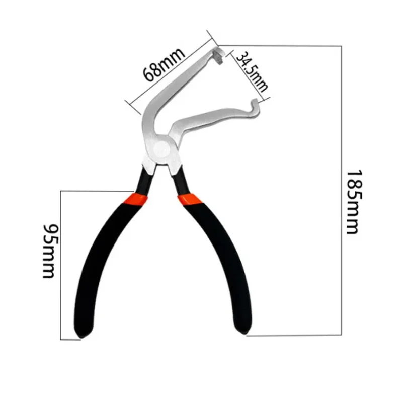 Pince de déconnexion électrique 8 "60 degrés pour connecteurs et capteurs automobiles-outil de retrait de prise de fil coudé