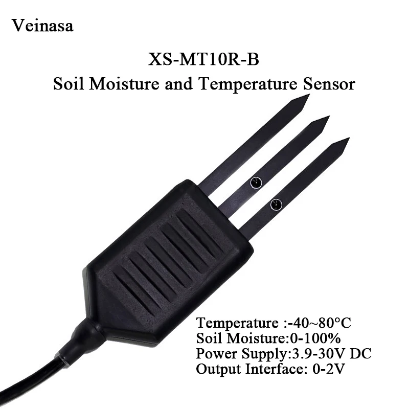 XS-MT10RB RS485 Multi-Parameter Soil Sensor Moisture EC Temp IP68 RS485  FDR 2m Cable smart agriculture