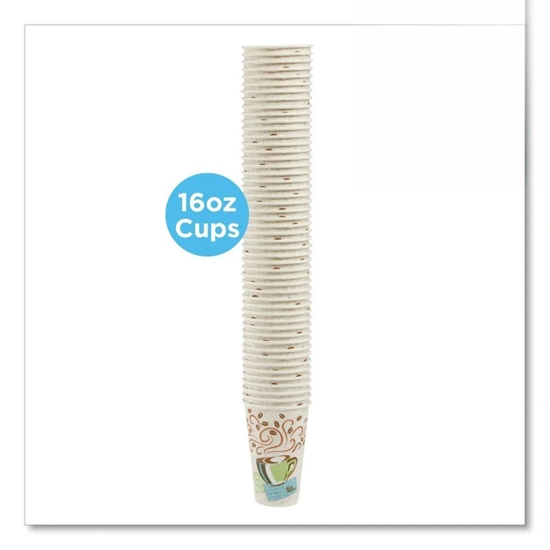 ®   Perfectouch Paper Hot Cups, 16 Oz, Coffee Haze Design, 50/pak 5356CD