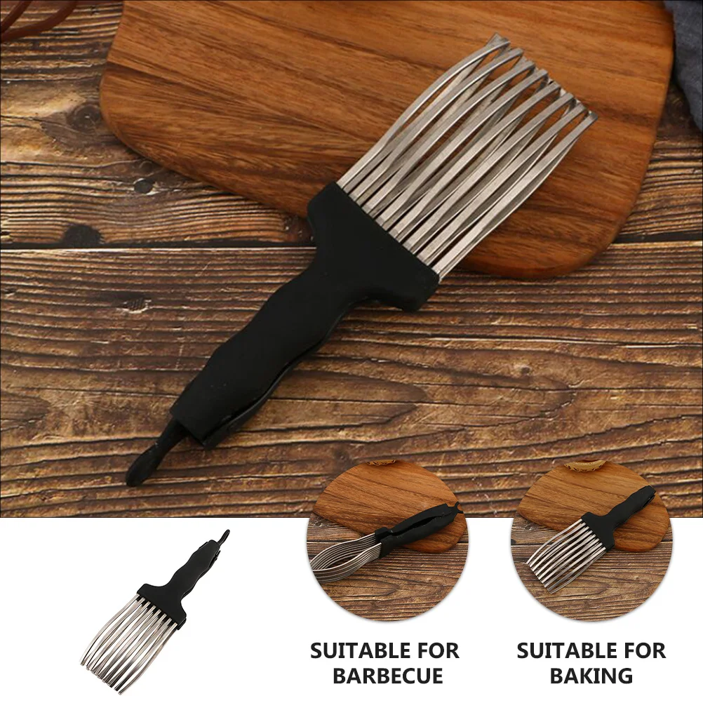 Pinza para jamón para barbacoa, abrazadera de acero inoxidable para alimentos, mango ergonómico antideslizante, drenaje de aceite, herramienta para barbacoa, accesorios de cocina para pan
