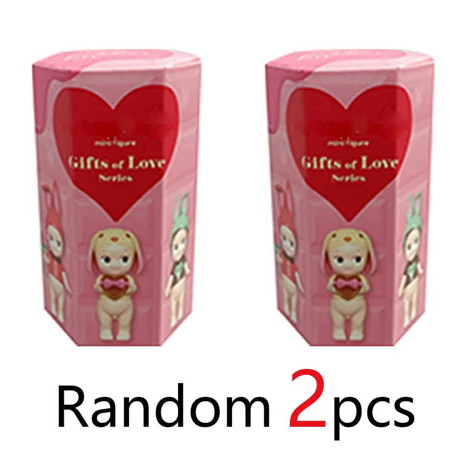 Caja de muñeca bonita، regalo de la serie Love، figuras de animals de Anime، adornos، mucionesas، adorno de coche de escritos #3