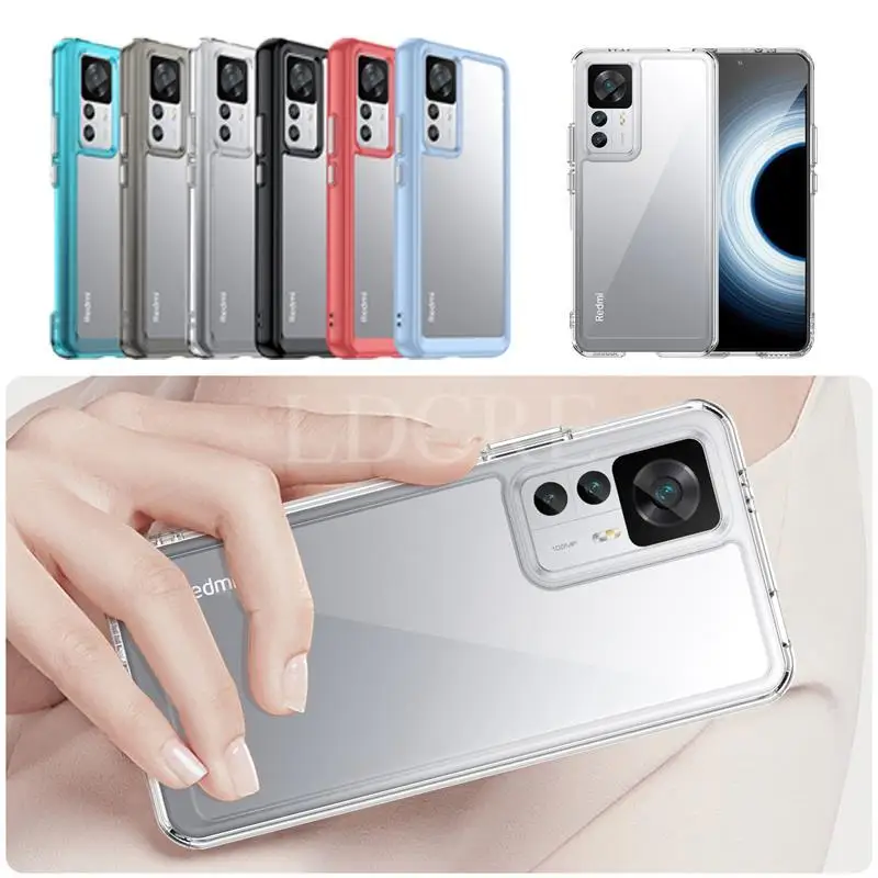 For Xiaomi 12T Pro Case Luxury Silicone Clear Bumper TPU Shockproof Case Xiaomi 12T 13T 13 Pro 12 Lite 12X 12S 13 Ultra Cover