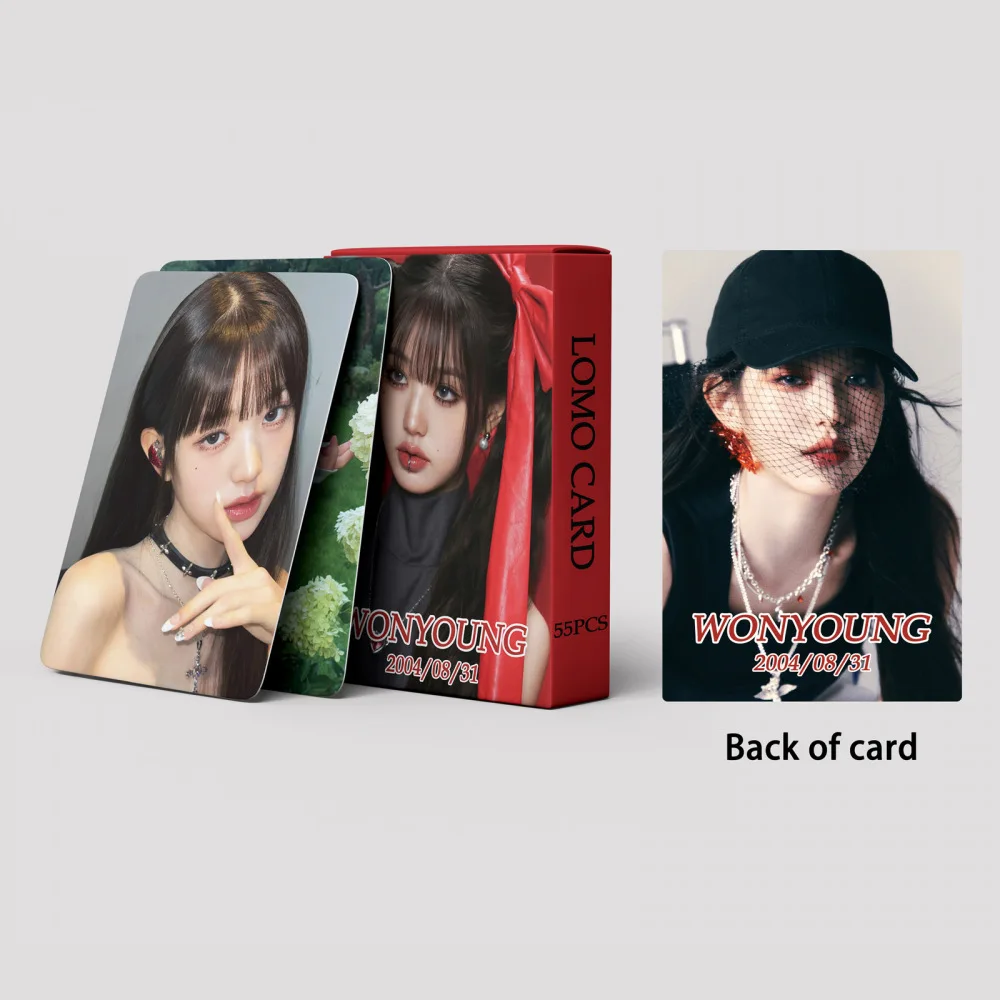 55 IVE Small Cards, Personal Jang Won Young Collection, Peripheral Lomo Card Photo Cards