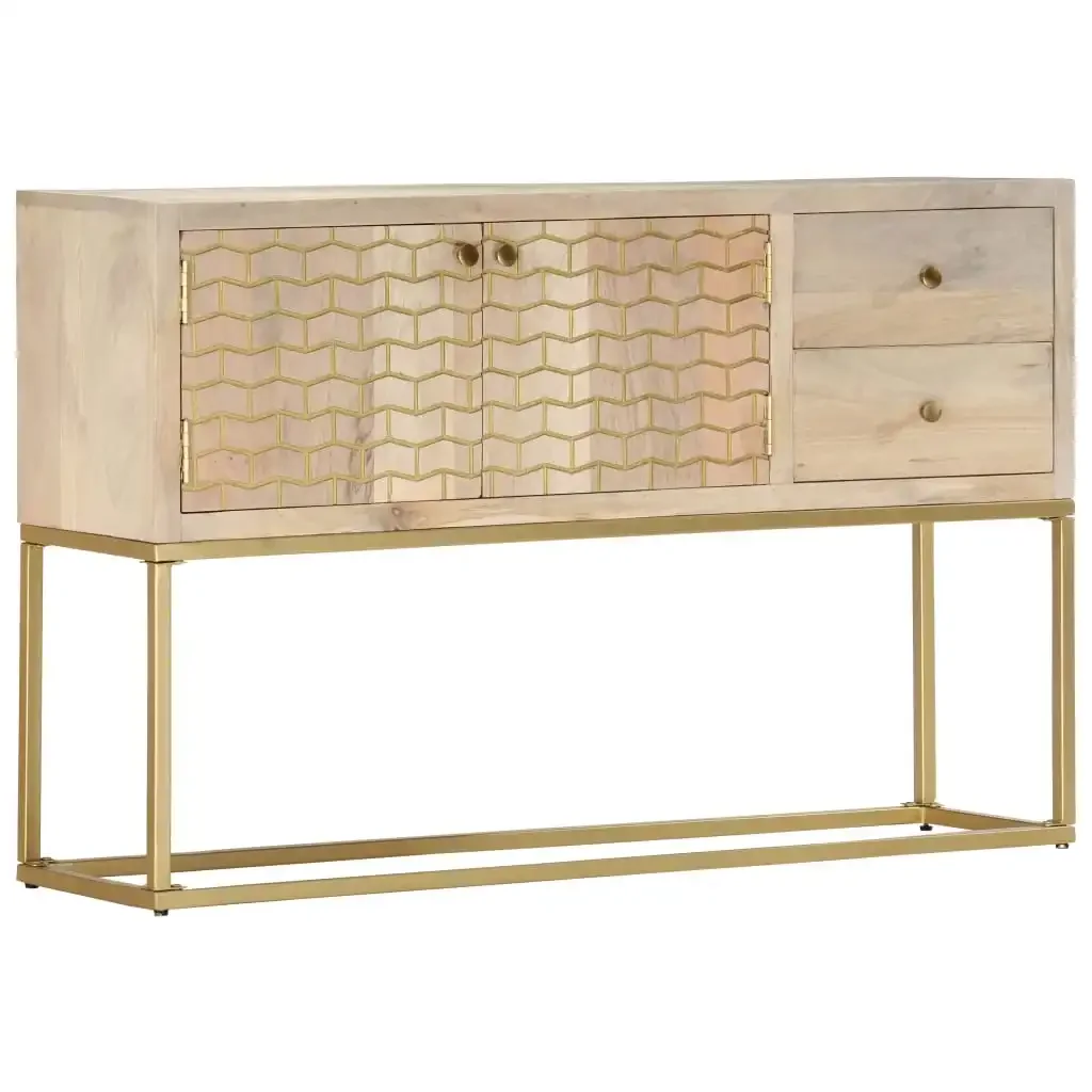 Golden Buffet 120X30x75 Cm Solid Mango Tree Drink