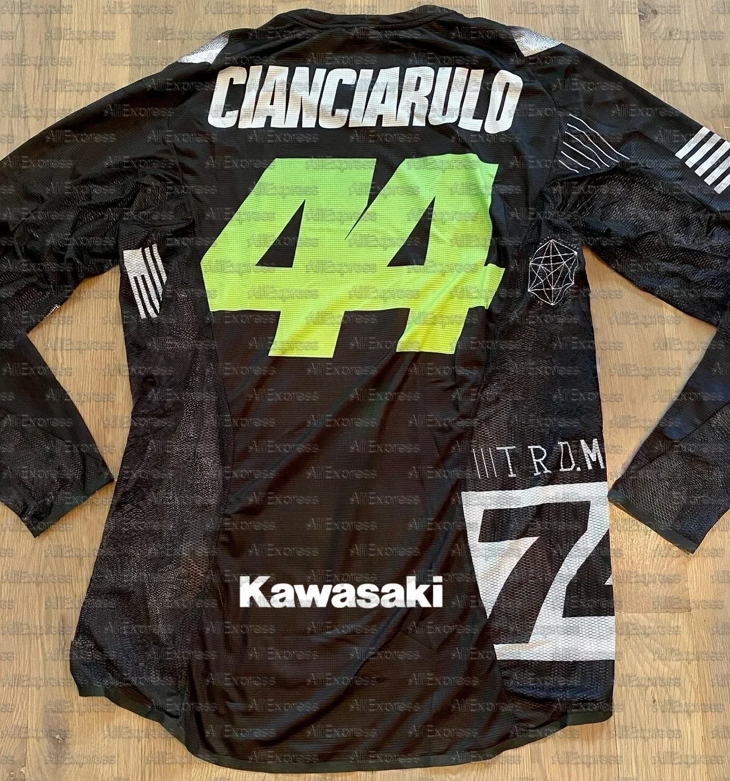 

Kawasaki Motorcycle Racing Team #44 CIANCIARULO Men's T-shirt Long Sleeve Spring and Autumn Men's T-shirt 2025 Breathable Top