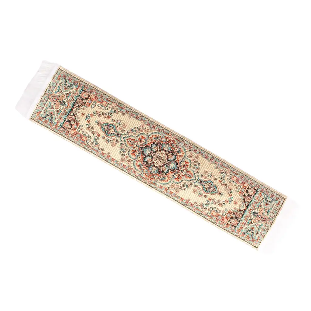 Dollhouse Rug Miniature Carpet Silk Mat 1 12 Scale Doll Furniture Covering for Miniature House Display