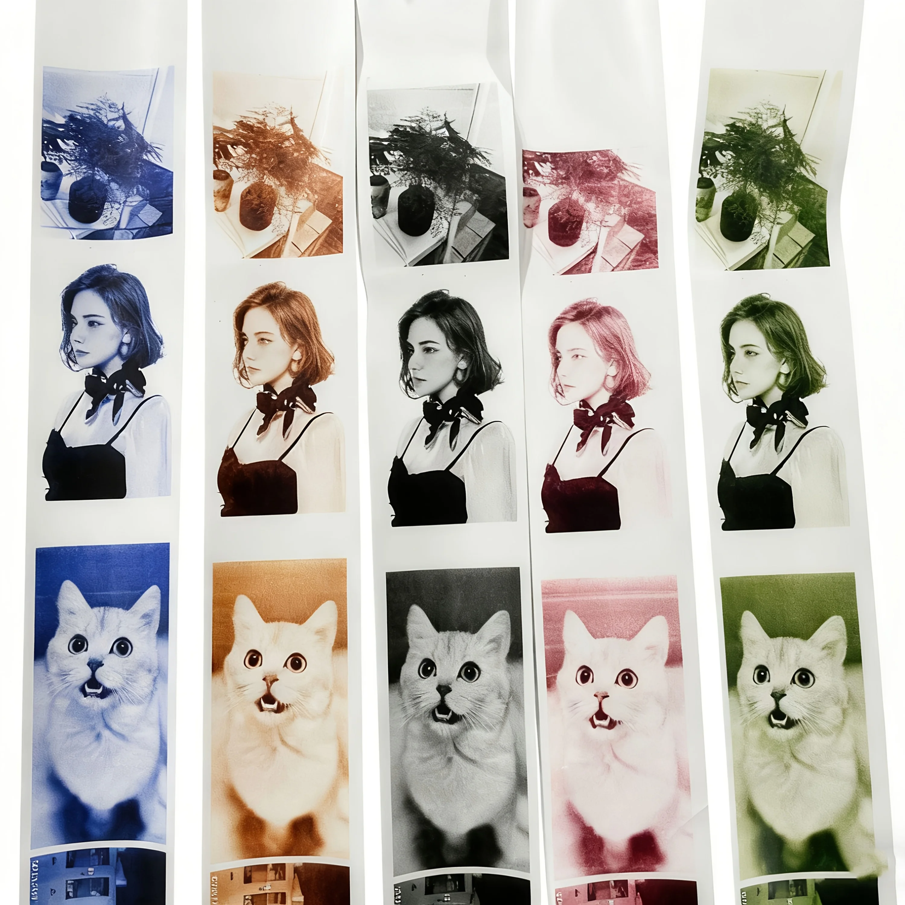 5 Color Thermal Color Photo Paper for Instant Print Cameras Label Printers Home Travel Party Gift Journal Photo Printing Sticker