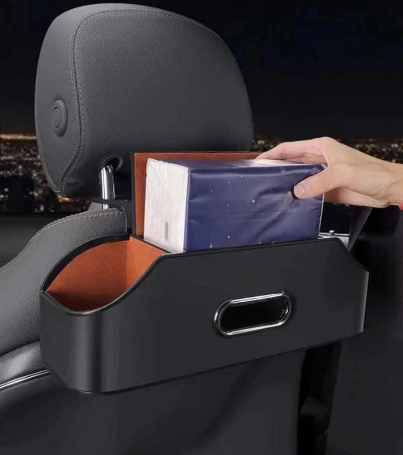 

Car Seat Back Storage Box Hanging Bag Fit for Jetour Traveller T2 2023 2024 2025 Storage Tissue Box Cup Holder