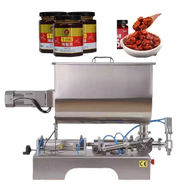 

PBOBP Paste Liquid Mixing Filling Machine U-shaped Hopper 80L Large Capacity Pneumatic Automatic Filling Machine