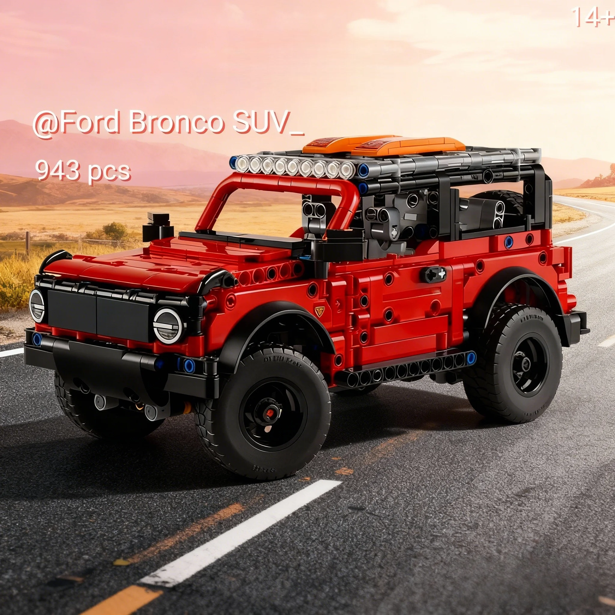 

2026 NEW 943PCS Technical Bronco Racing Car Building Block Bricks 42213 Toy Car For Children Assembly Model Holiday Gifts