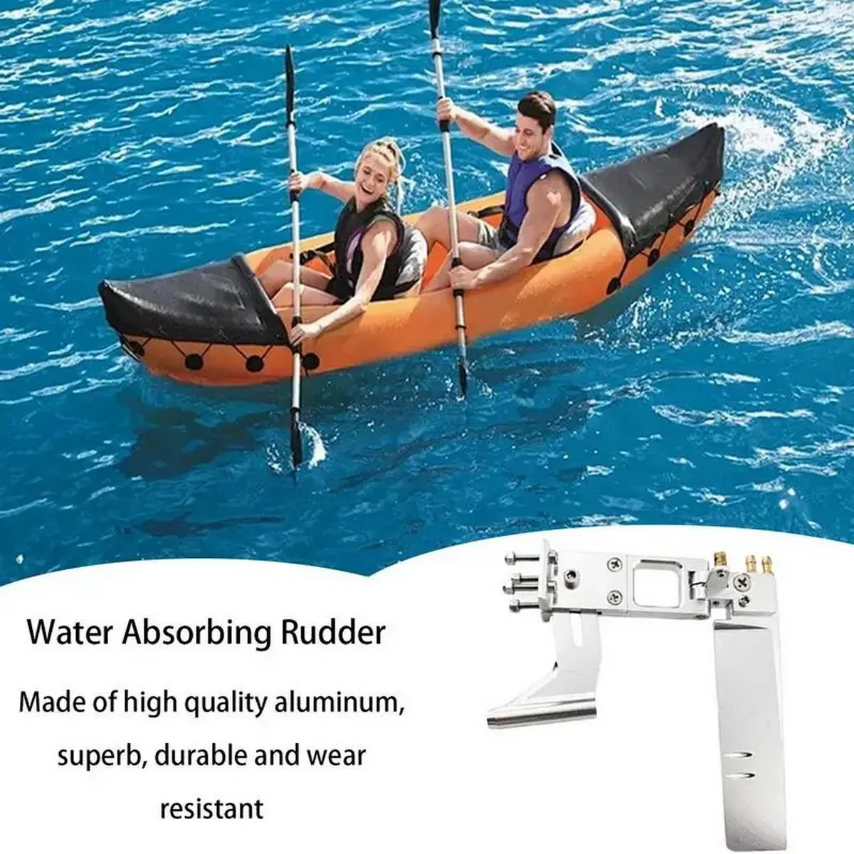 1 pz 110mm timone assorbente acqua timone di aspirazione in alluminio con coda 4mm staffa albero per parti di barche a reazione CAT RC