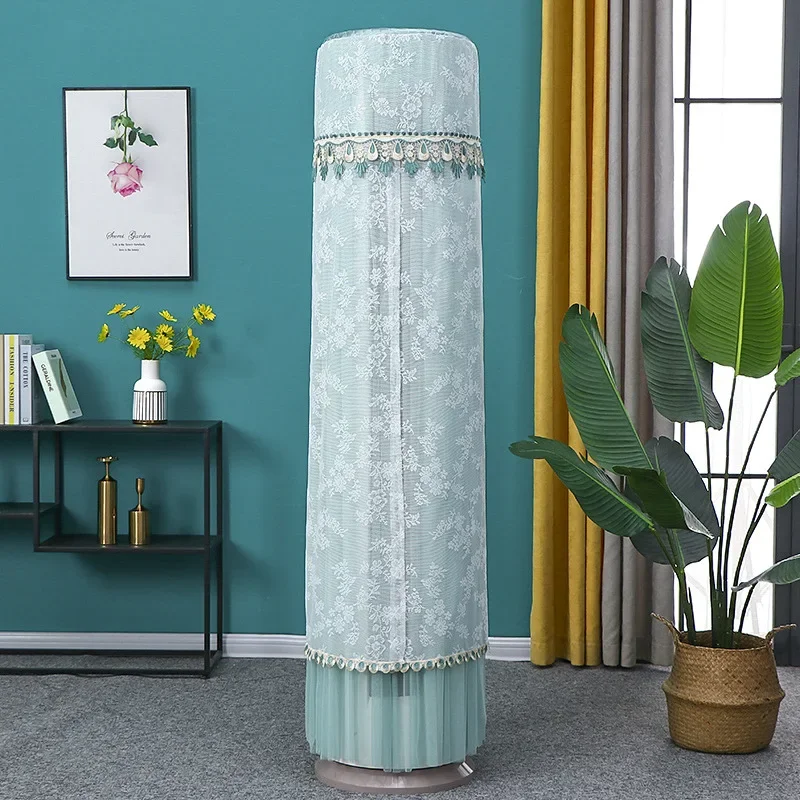 Vertical Cylindrical Universal Air Conditioning Cover Embroidery Dust Prevention Sun Protection Air Conditioning Cover