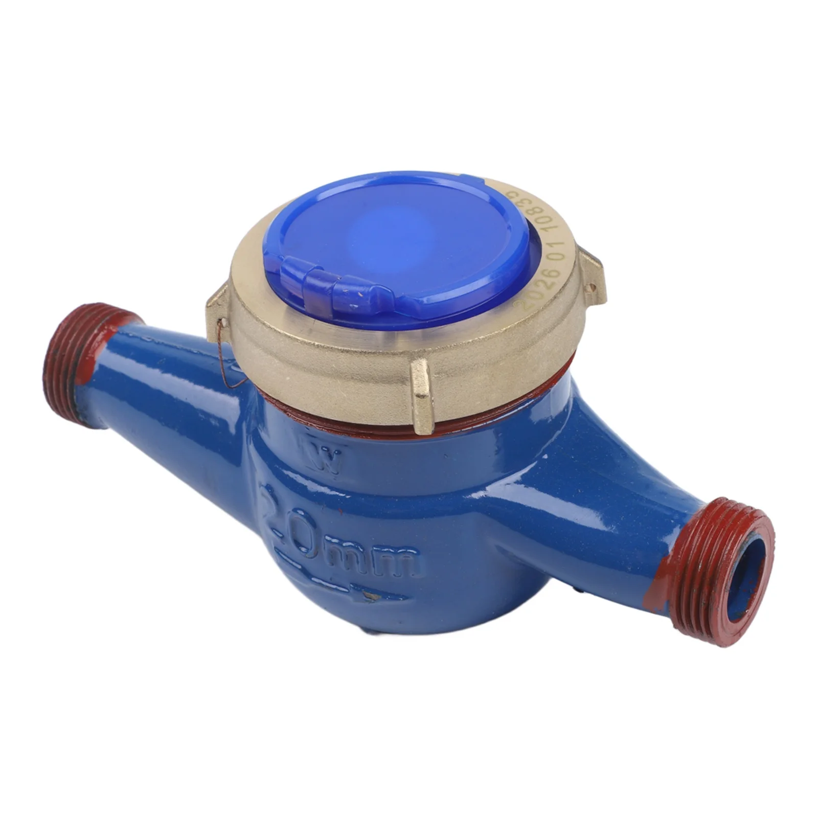 DN20 3/4 Inch Dry Digital Water Meter Copper Housing Precise Measurement Capability For Residential Water Billing And Control