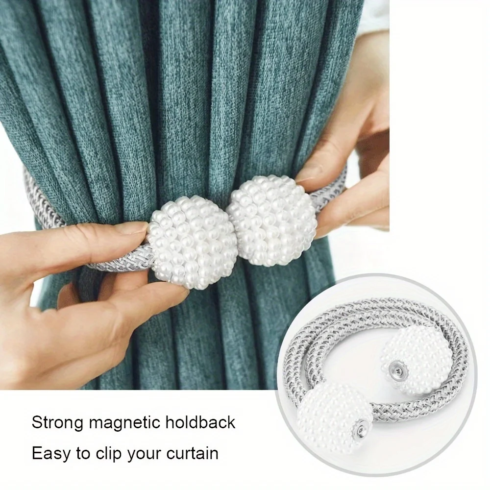 Curtain Tiebacks (2pcs) - Decorative Rope Fixer, Classic Tie Design for  Office Window Drapes, Other , Classic Style