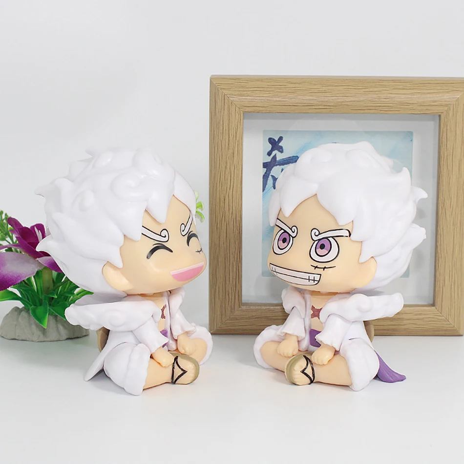 Nouveau une pièce Nika Luffy Gear 5 10CM Q Version Figurine Nika Statue Anime Figurine PVC modèle poupée Collection garçon jouets cadeaux