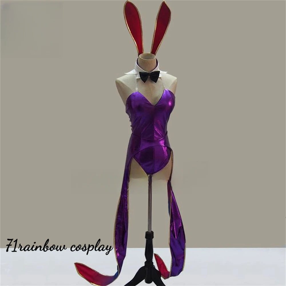 Customsized FGO Syuten Douji Minamoto no Raikou Bunny Girl Cosplay Costume Jumpsuits Leather Uniforms Sets Sexy Cosplay