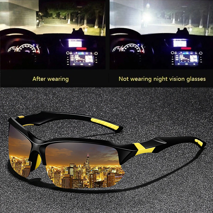 4 قطعة موضة خمر نصف إطار القيادة الصيد الدراجات نظارات شمسية رياضية الرجال النساء تسلق الجبال نظارات شمسية UV400 نظارات