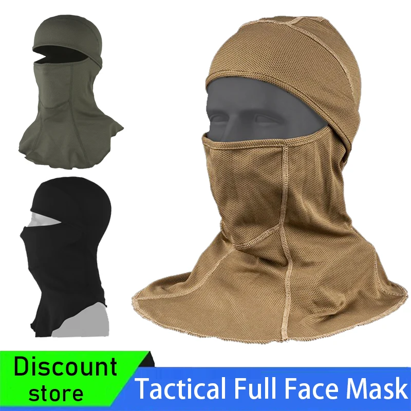 Tactical Camouflage Balaclava,Full Face Mask,Breathable Dust Mask,Wargame CP Hat,Hunting Cycling Bandana Neck Gaiter Mask