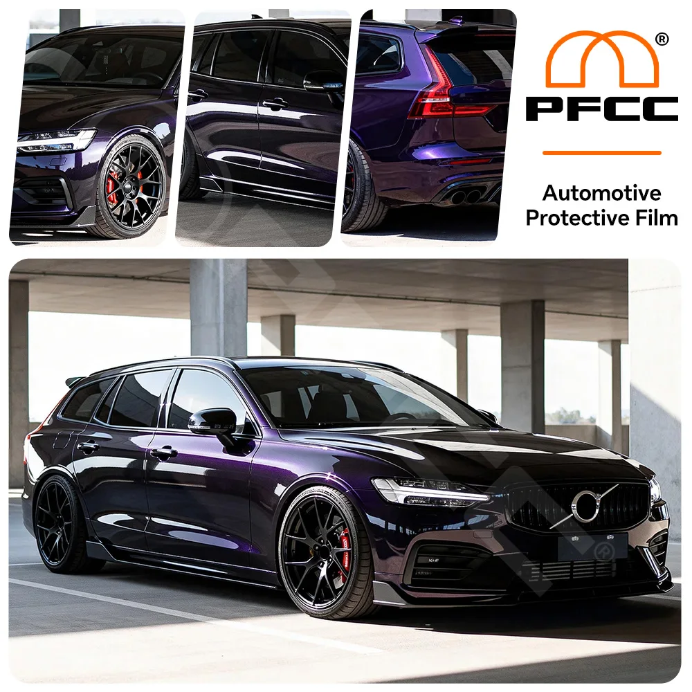 

Pre-Cut Paint Protection Film PPF Transparent Front Bumper Protector Automotive Clear Car Film For Volvo V60 R Design 2019-2024