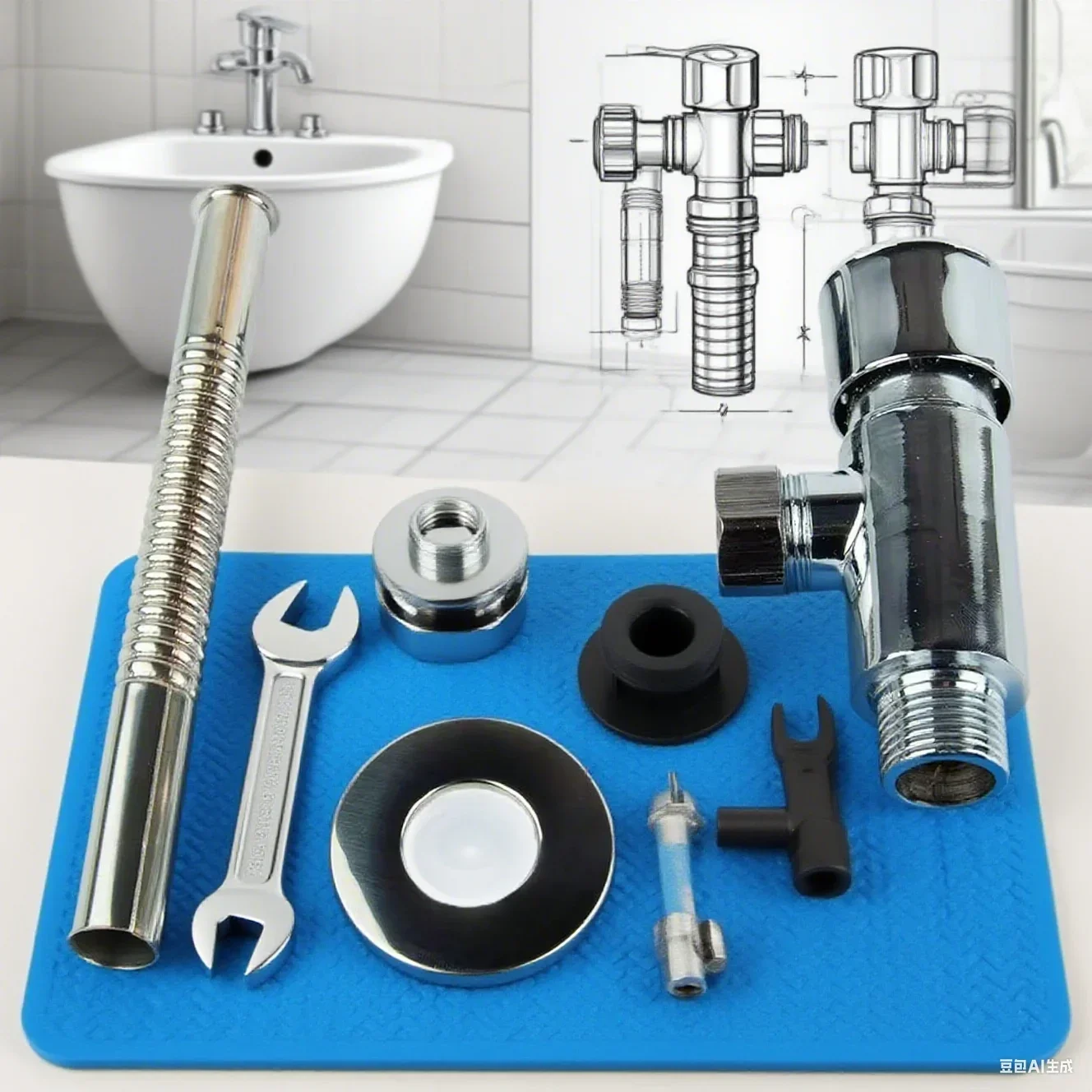 1Mpa Urinal Pressure Flush Toilet Urinal Exposed 1/2
