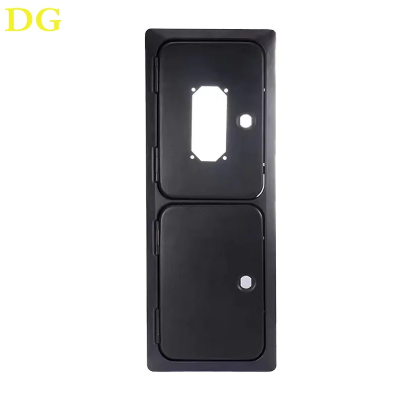 Vertical Side Coin Door full set side in Aluminum Alloy frame Steel door leaf with Spray Coating