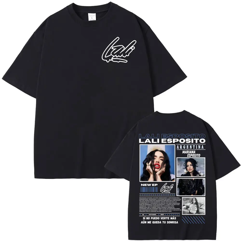 

Singer Lali Esposito Asesina Album Tour 2025 Summer Men's Women's Clothing Aesthetic Fashion Comfortable Pure Cotton T-shirt