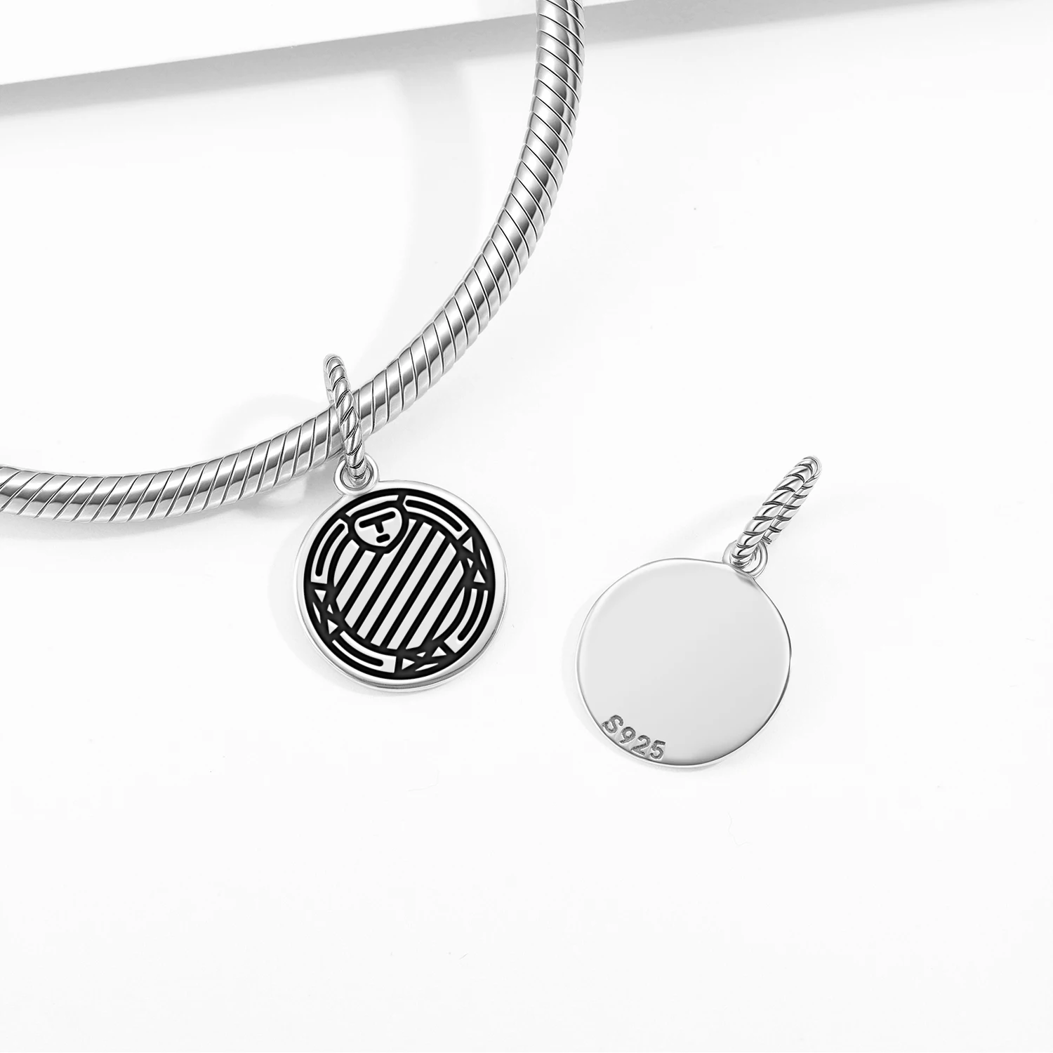 Central America Ifa Divination Board Pendant 925 Sterling Silver Symbol Charm Bead for Women Bracelet Necklace Jewelry Fashion