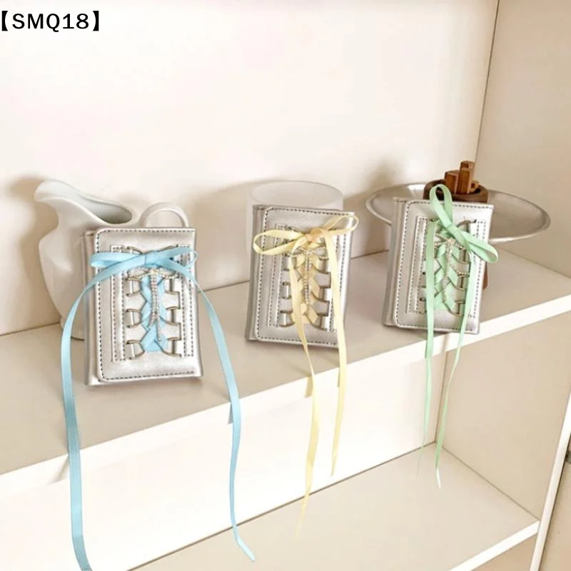 Silver Sweet Wallets For Women Strap-on Designer Original Fashion Short Coin Purse Korean Casual New Cute Wallet Purse【SMQ】