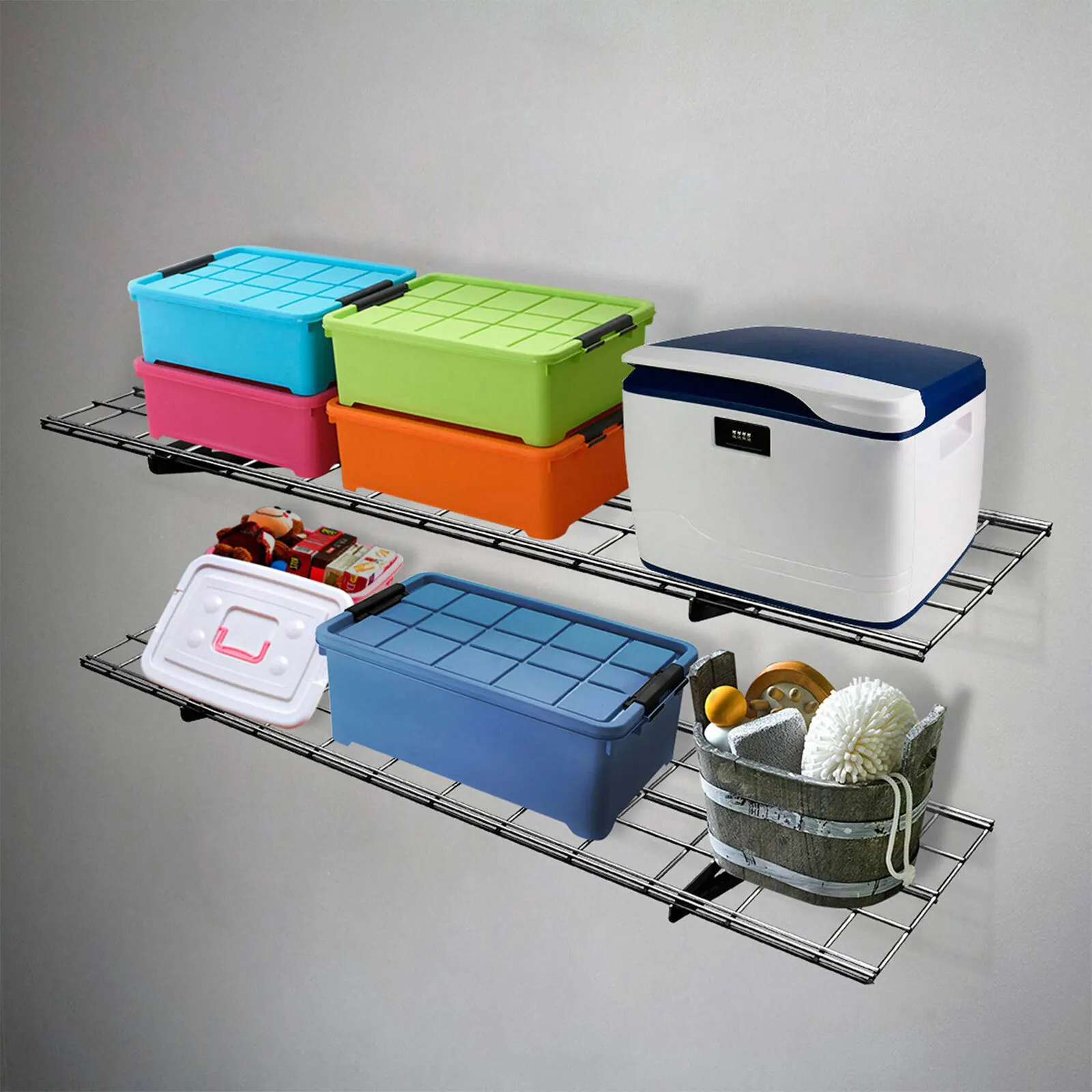 

Настенная полка 1x4 фута, 2 шт., гаражная полка для хранения, настенные полки, стойка