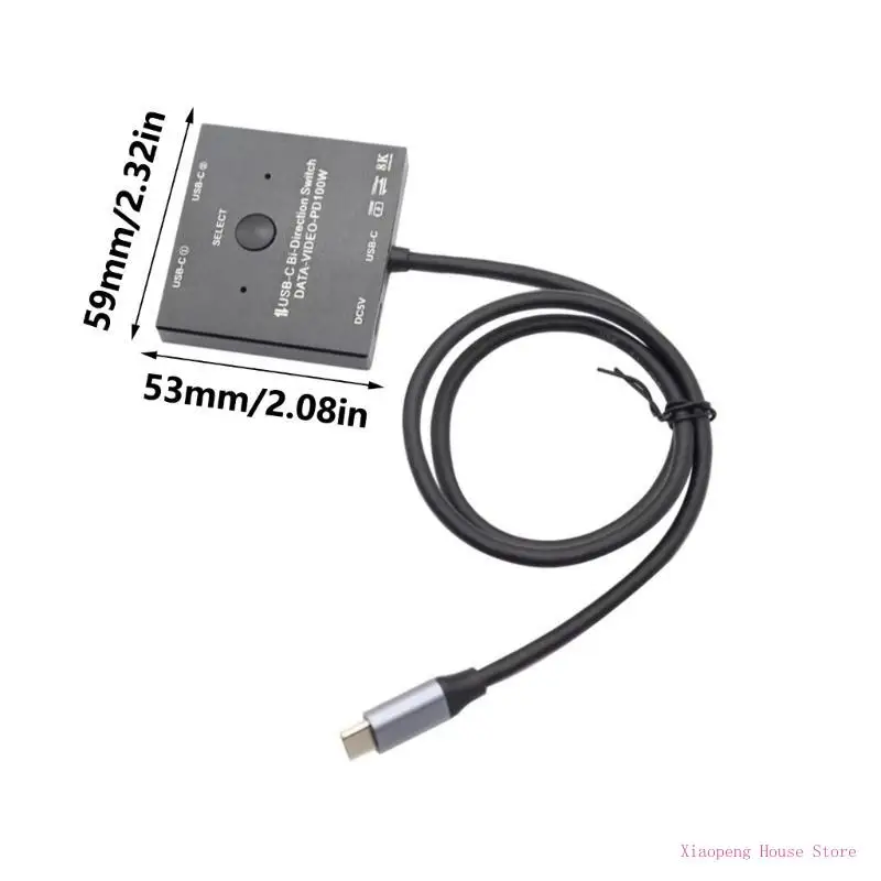 

Бидеснальный USB C KVM переключатель для управления дисплеем устройств с трудом 77JC