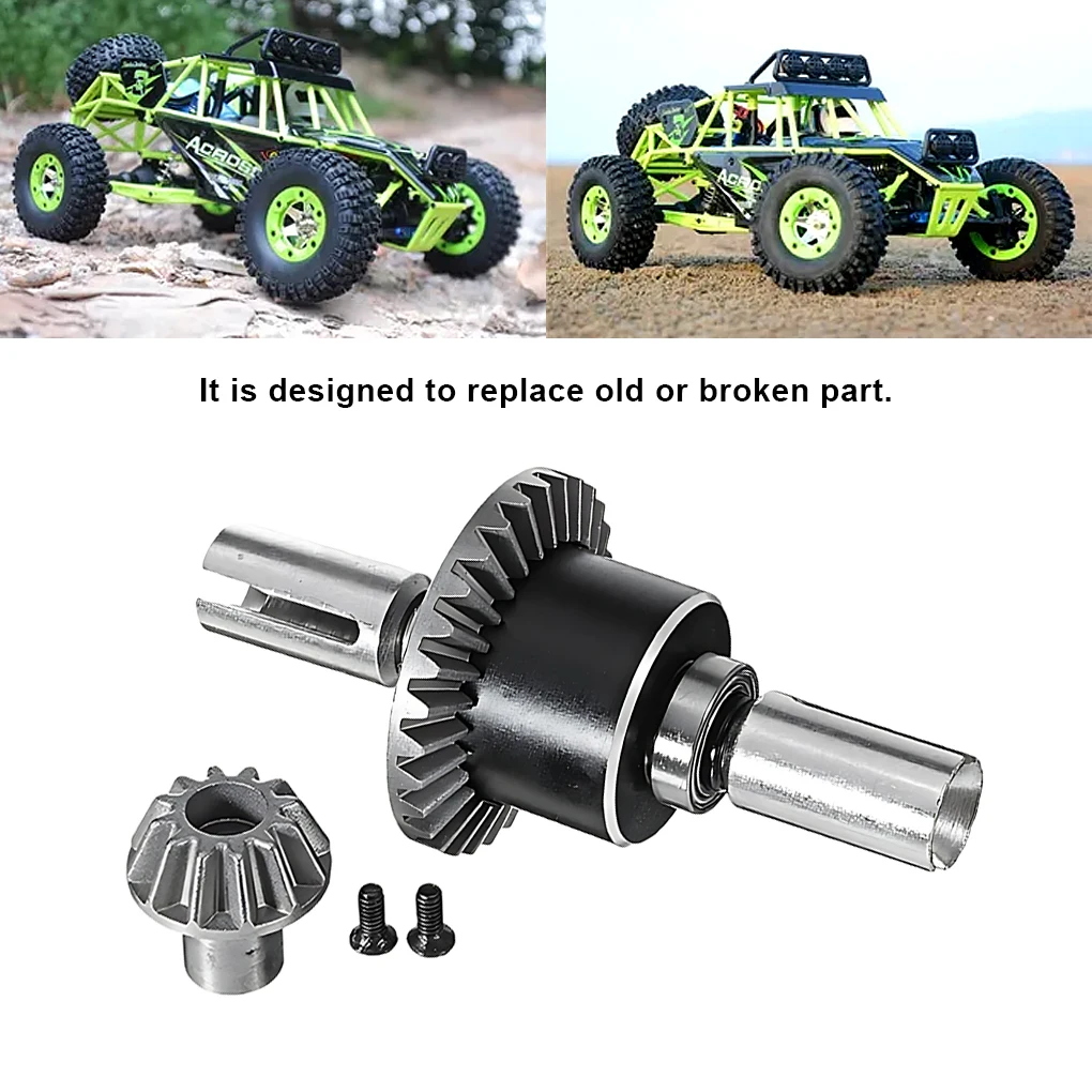 Metal Front Differential Assembly Drive Gear For 1/12 Wltoys 12428 Part Replace WLtoys 1/12 RC Car