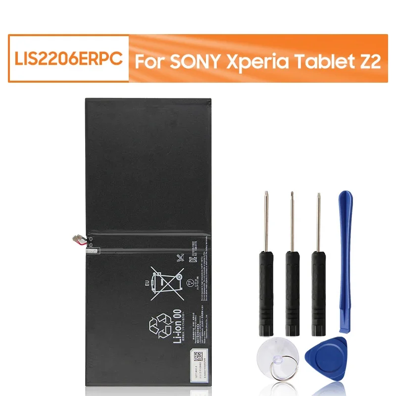 Tablet Battery For SONY Xperia Tablet Z2 SGP541CN LIS2206ERPC SGP-521 Replacement Tablet Battery 6000mAh