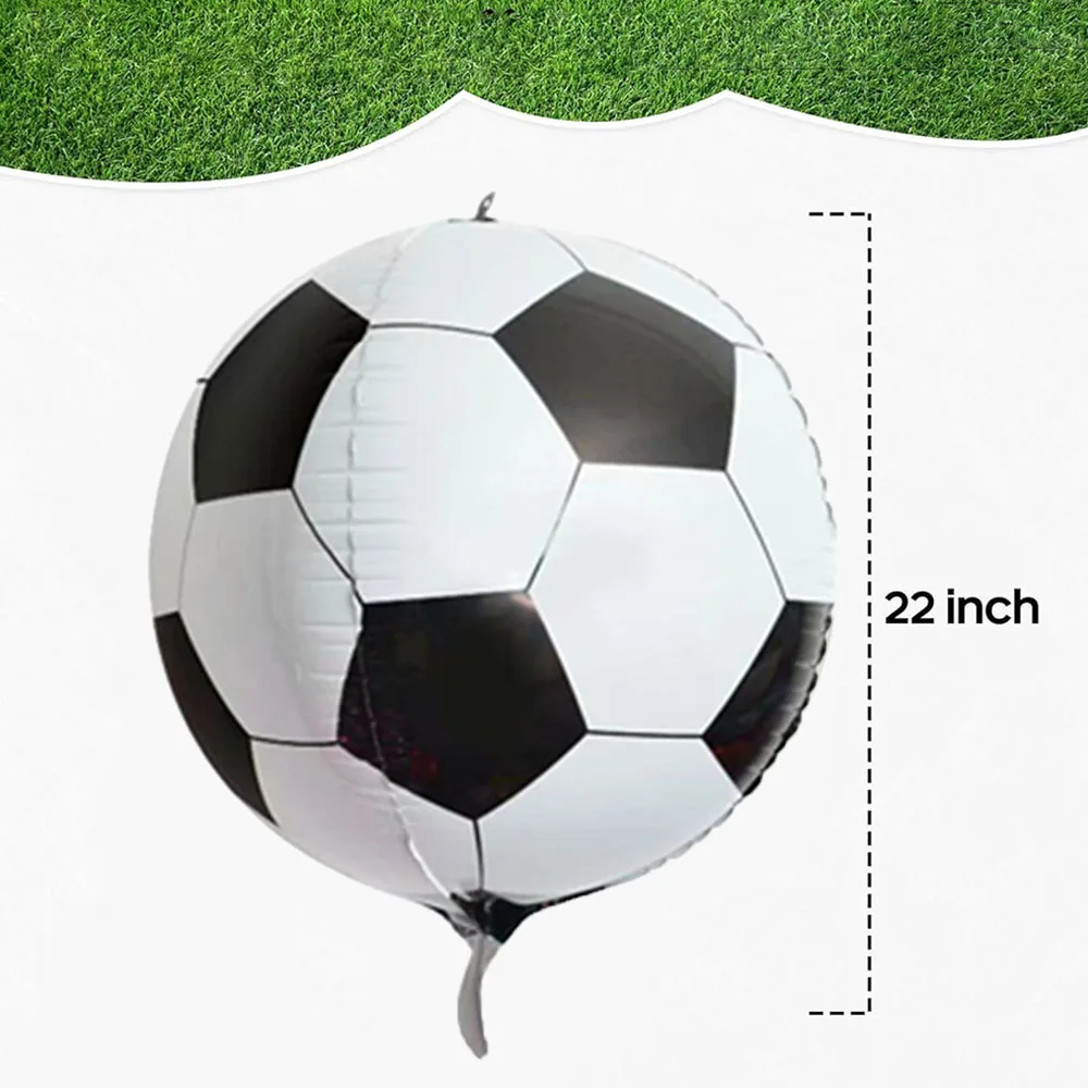 22 Inch 4D Soccer Ball Balloons Decorations for Party Big Balloons Sports Themed Birthday Party Supplies Baby Shower For Boys