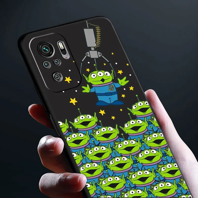 phone Cases for Xiaomi Redmi Note 9 13 case 11S 13C 10 5G 12 Pro 12S 12C 7 fundas Antiscratch cover Disney Toy Story Cute Alien